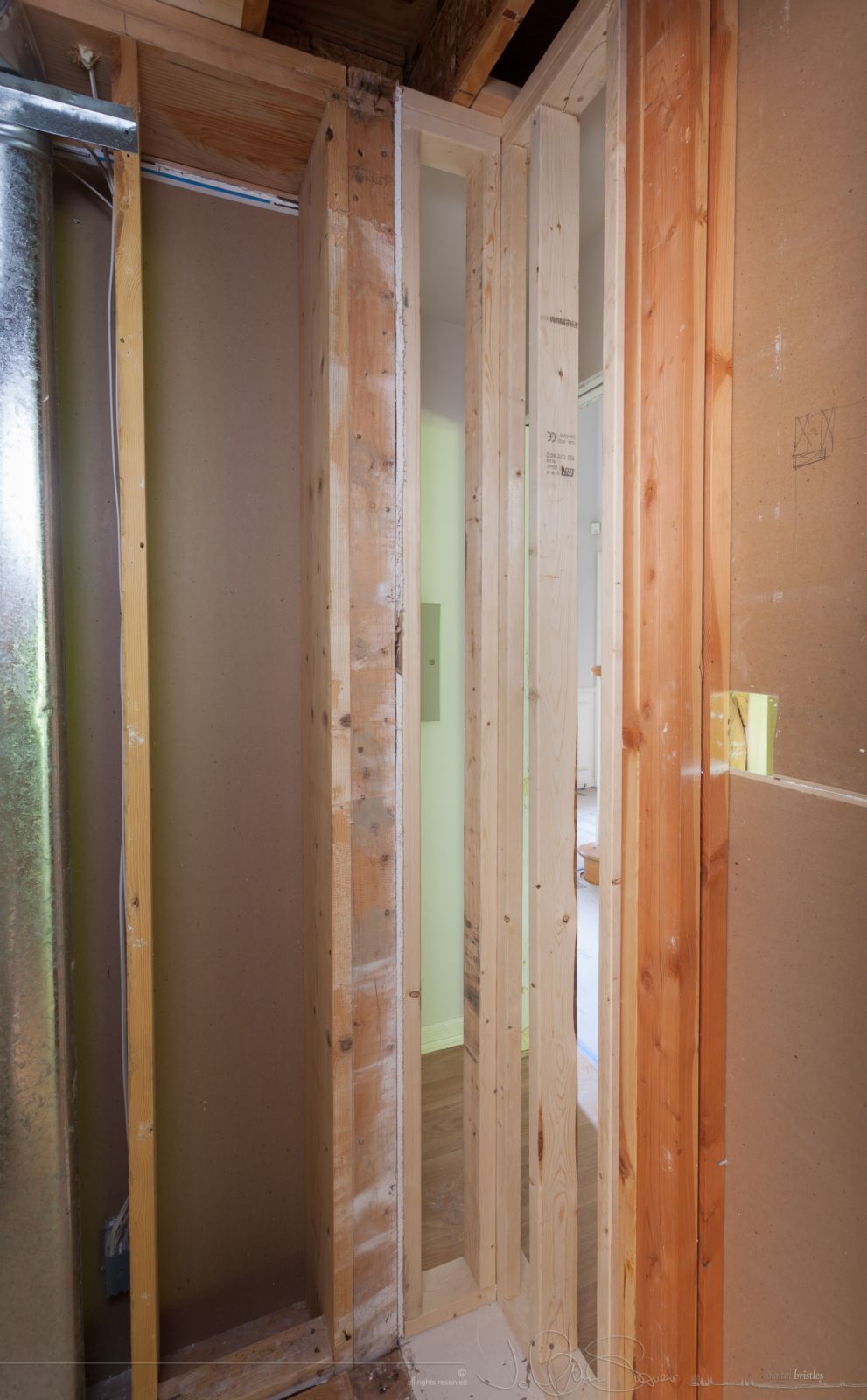 Pantry wall framing - for a rectangle. May 19th