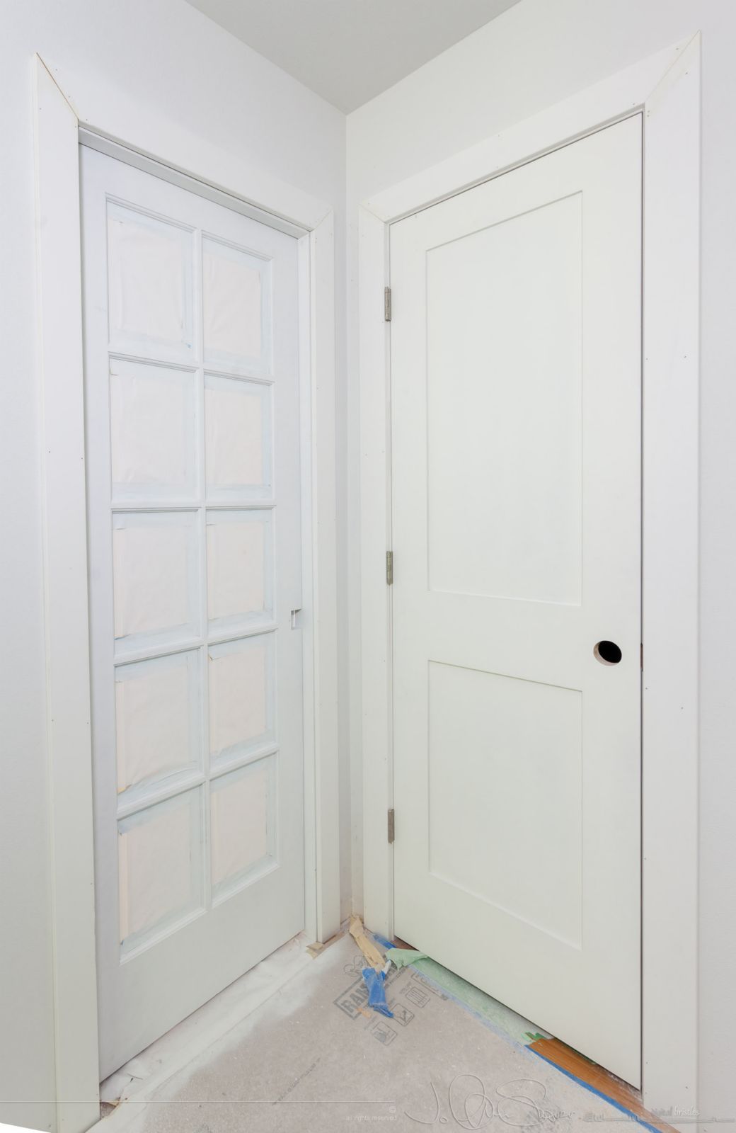 Shaker style door for pantry. June 19th.
