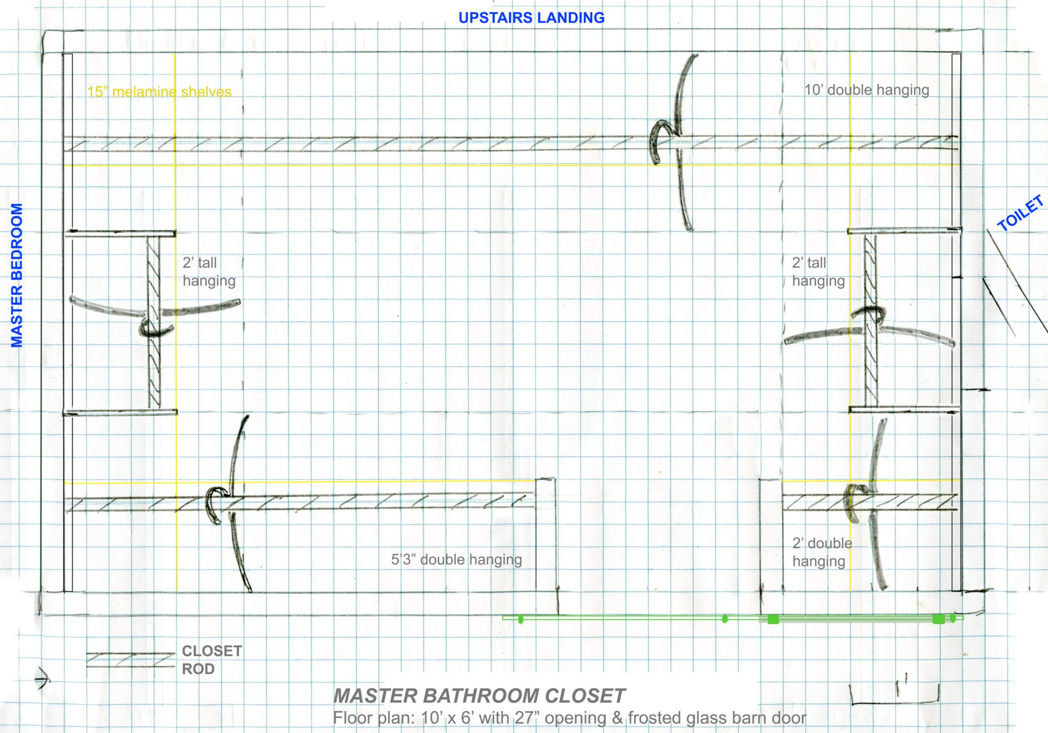 The cheese wedge is becoming at 10' x 6' space