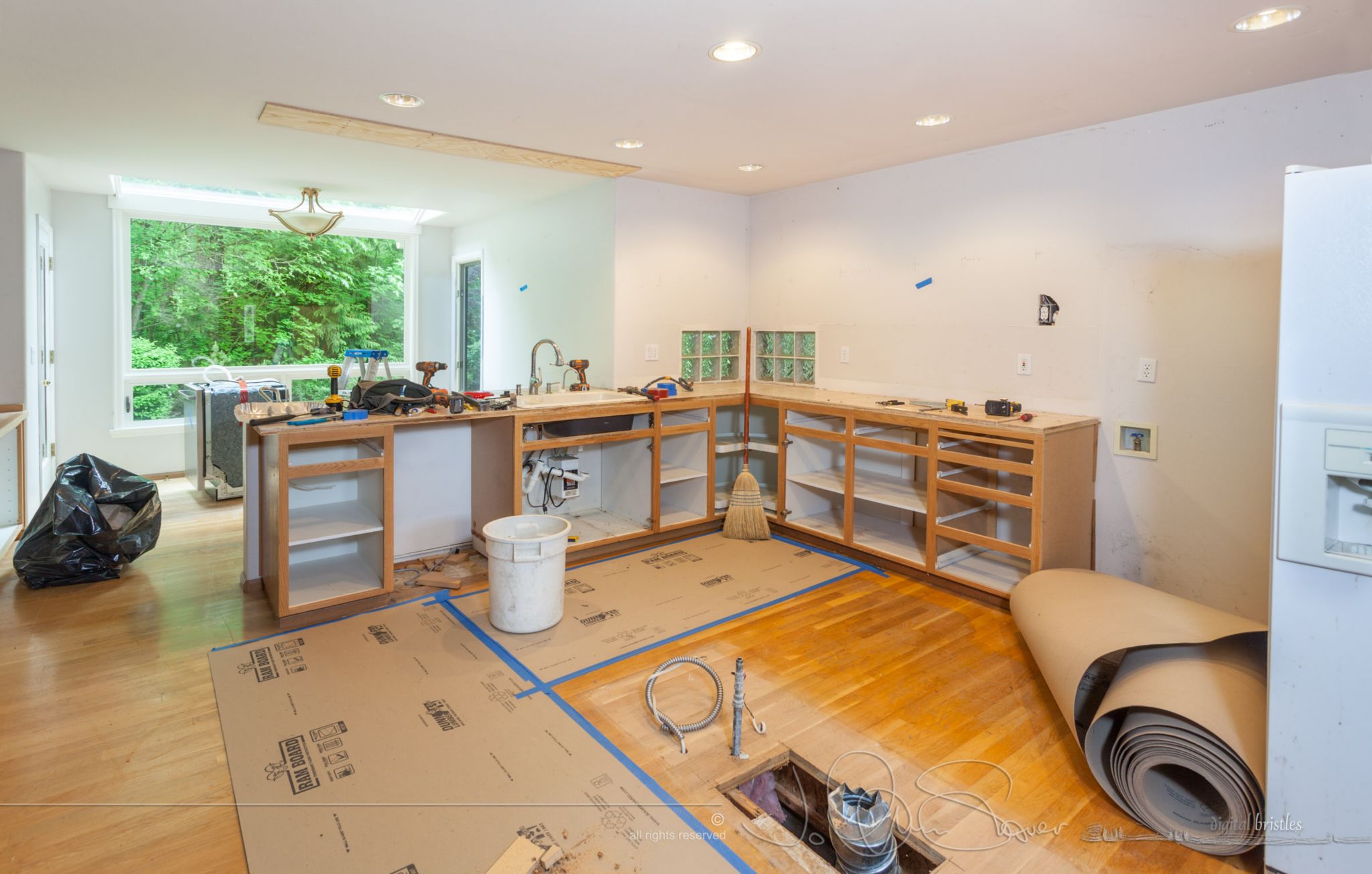 Kitchen demo partially complete. May 11th