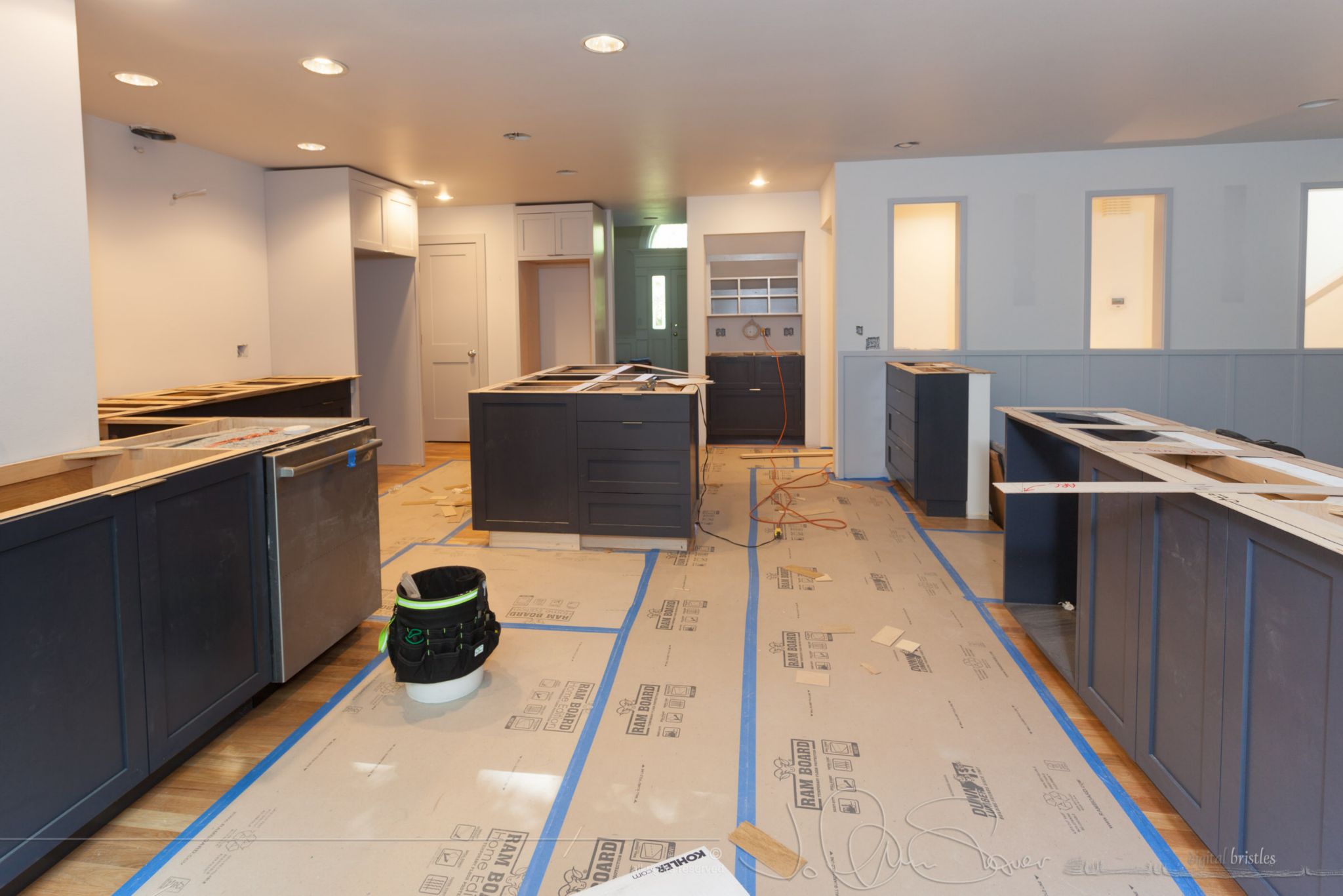 Caesarstone countertops. July 14th